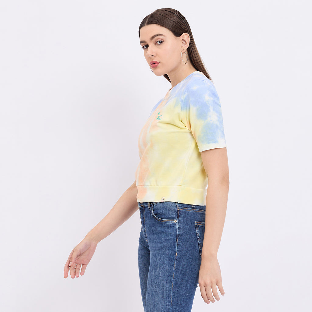 Duke Urban Women Half Sleeve Crop Top (LFX4203)