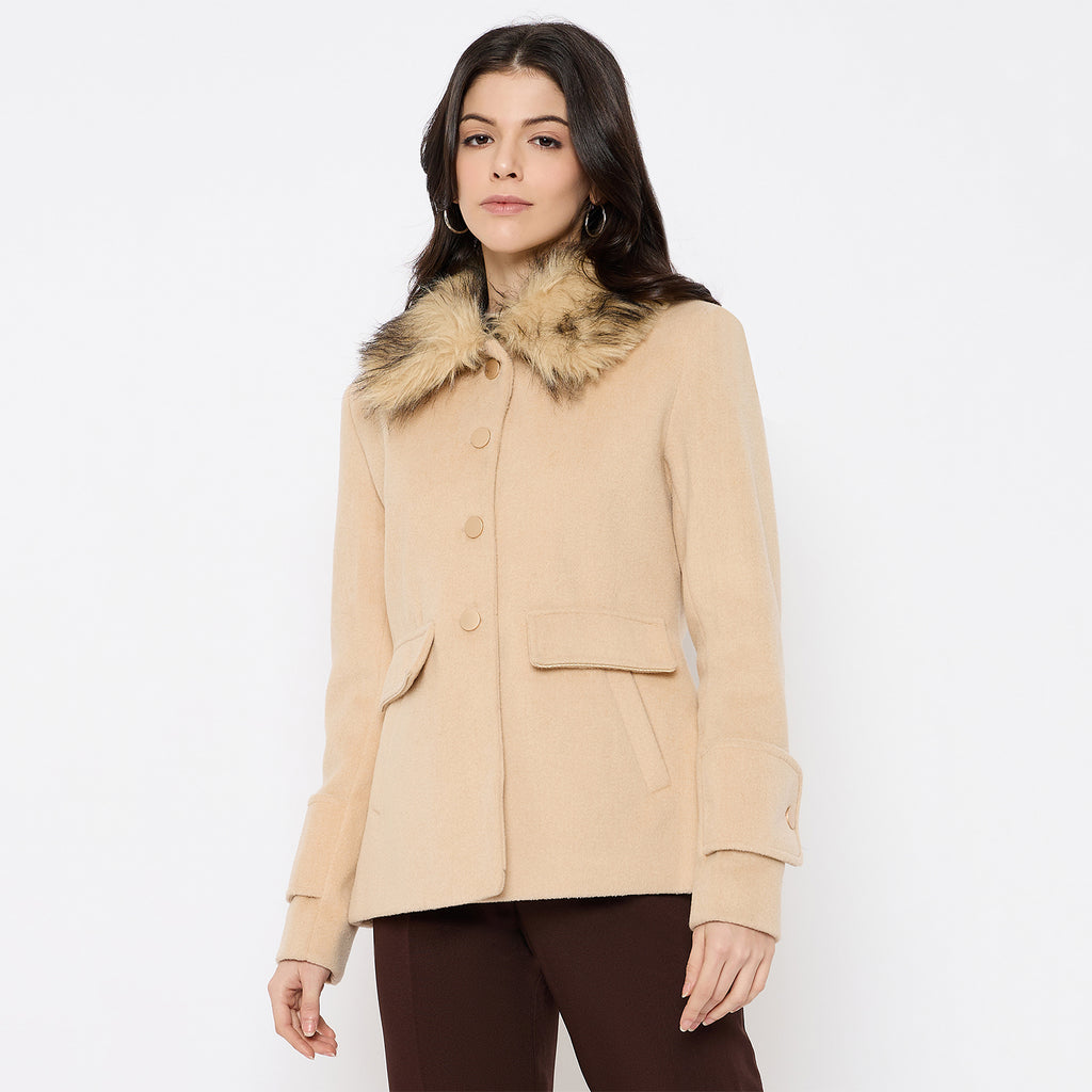 Duke Urban Women Full Sleeve Long Coat (SDZ4177C)