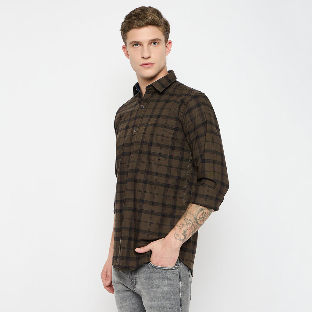 Duke Urban Men Full Sleeve Cotton Shirt (SDO5CKAT)