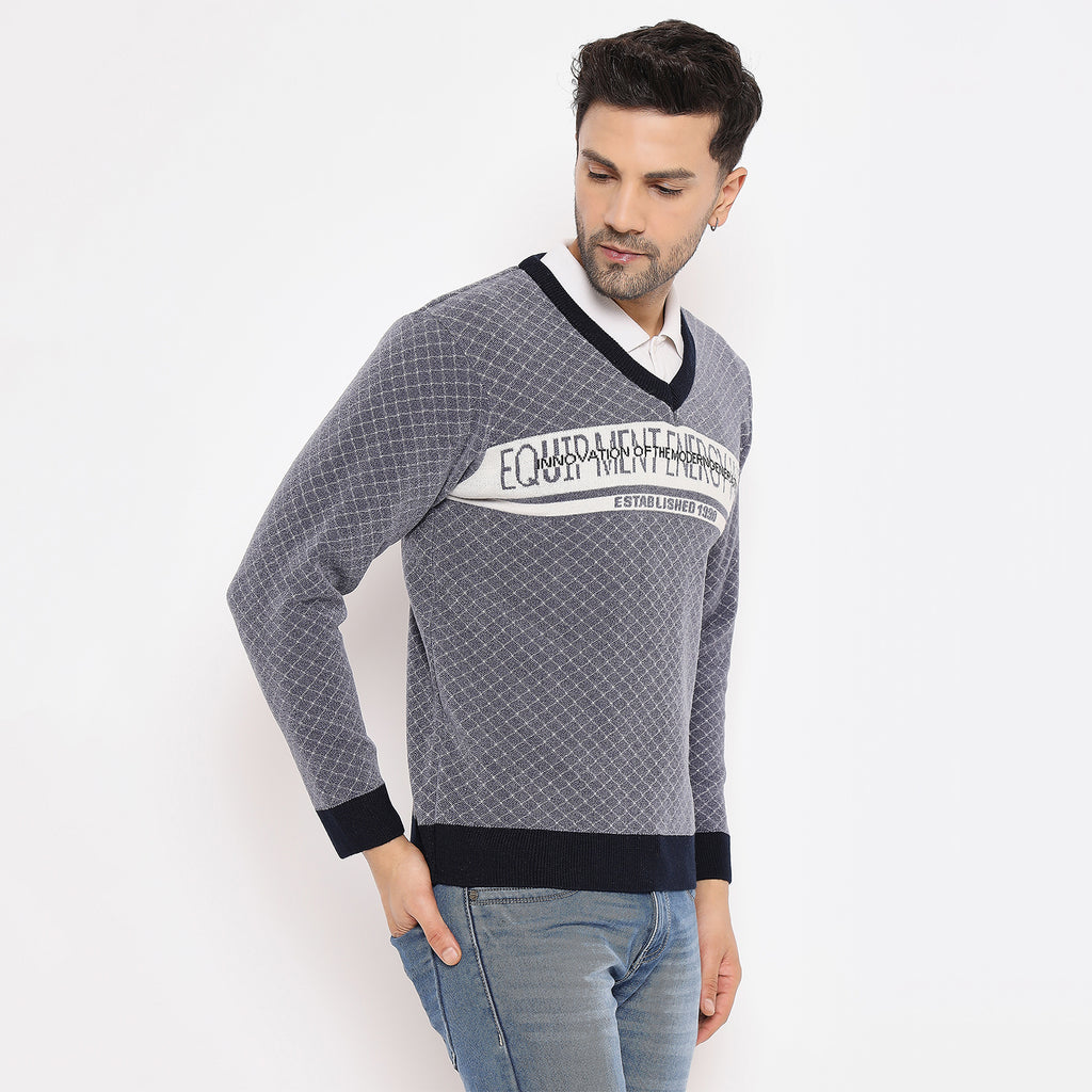 Duke Urban Men Full Sleeve V Neck Pullover (SDS2139)