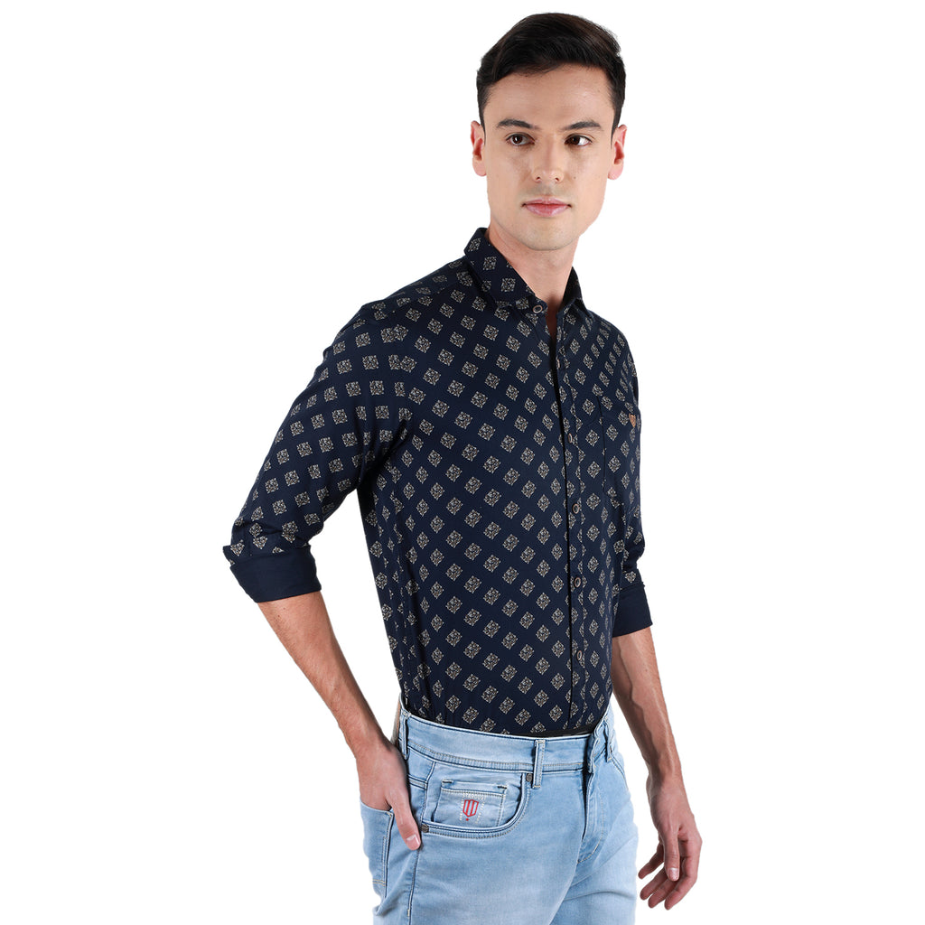 Duke Urban Men Full Sleeve Cotton Shirt (SDO3PRTB)