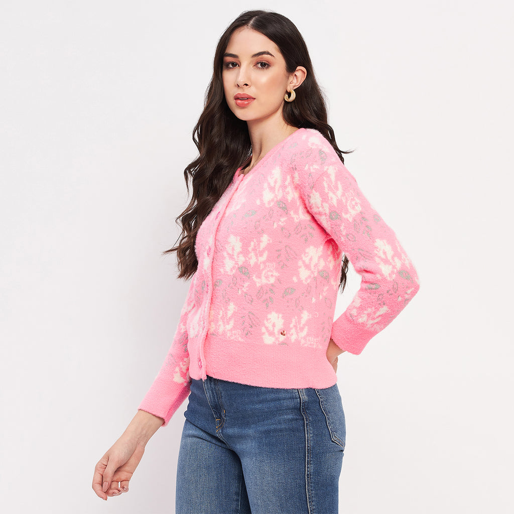 Duke Urban Women Full Sleeve Self Design Sweater (LQS9810)