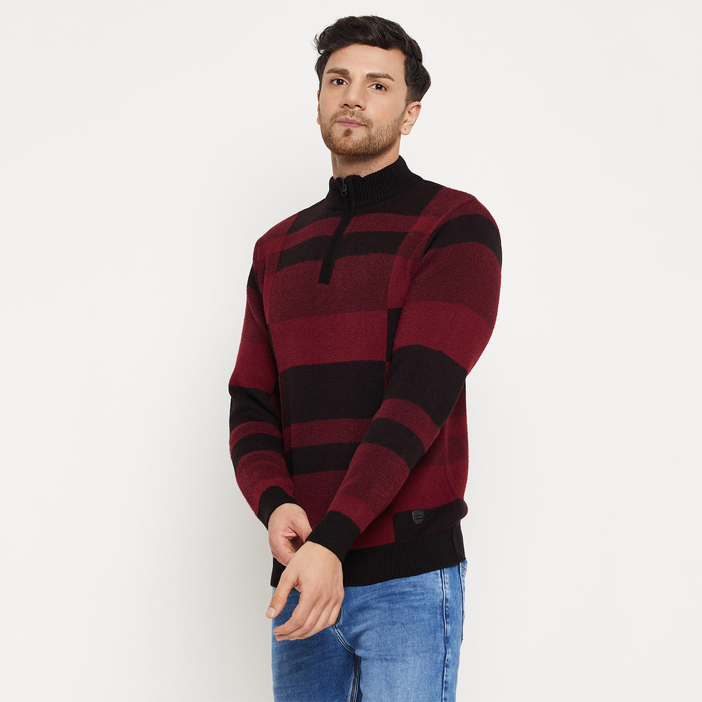 Duke Urban Men Full Sleeve Half Zip Pullover (SDS2142)