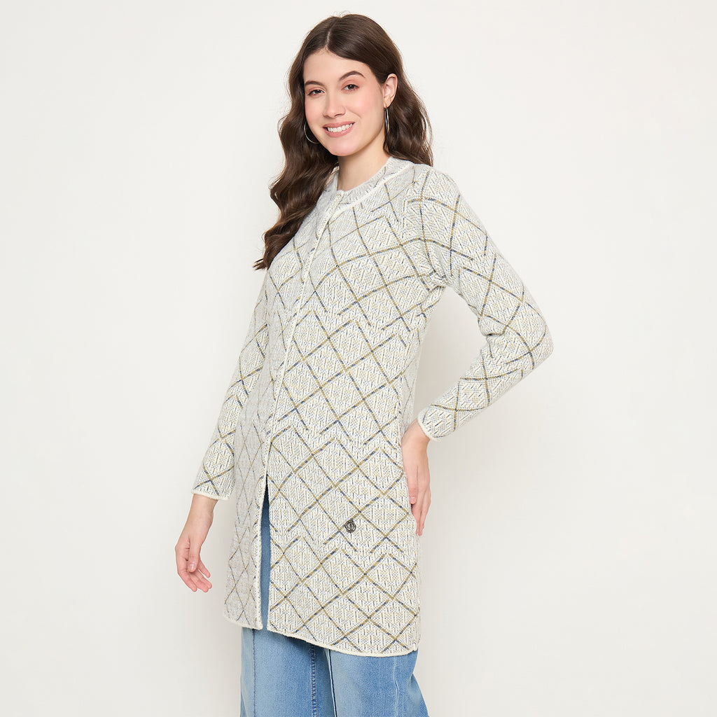 Duke Urban Women Full Sleeve Long Coat Type Sweater (SDS1317)