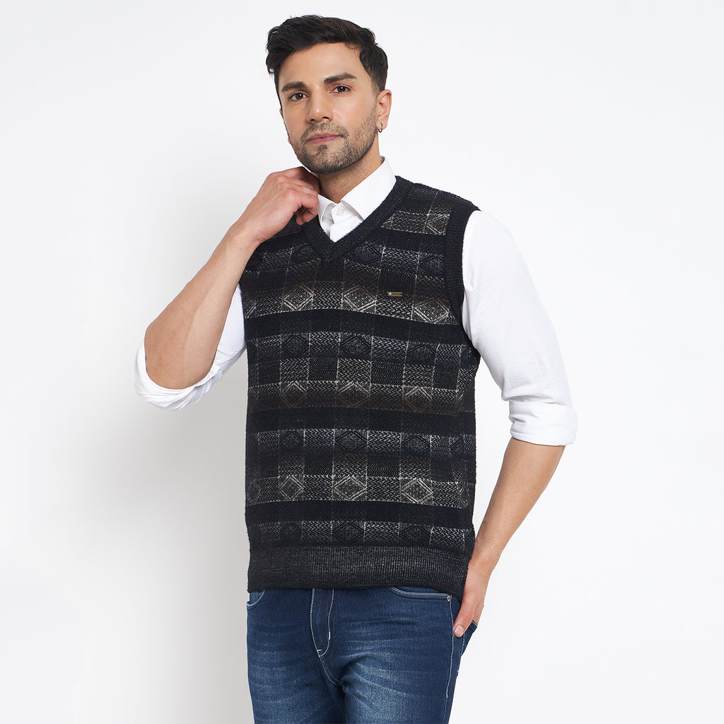 Duke Urban Men Sleeveless V Neck Sweater (SDS2163)