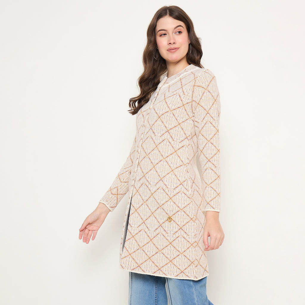 Duke Urban Women Full Sleeve Long Coat Type Sweater (SDS1317)