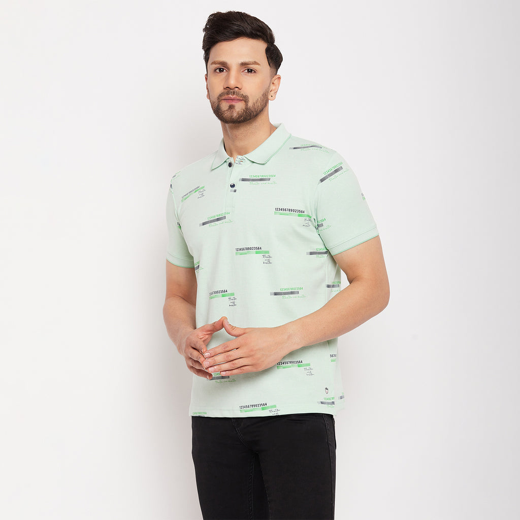 Duke Urban Men Half Sleeve Polo Neck Cotton T-shirt (LF5862)