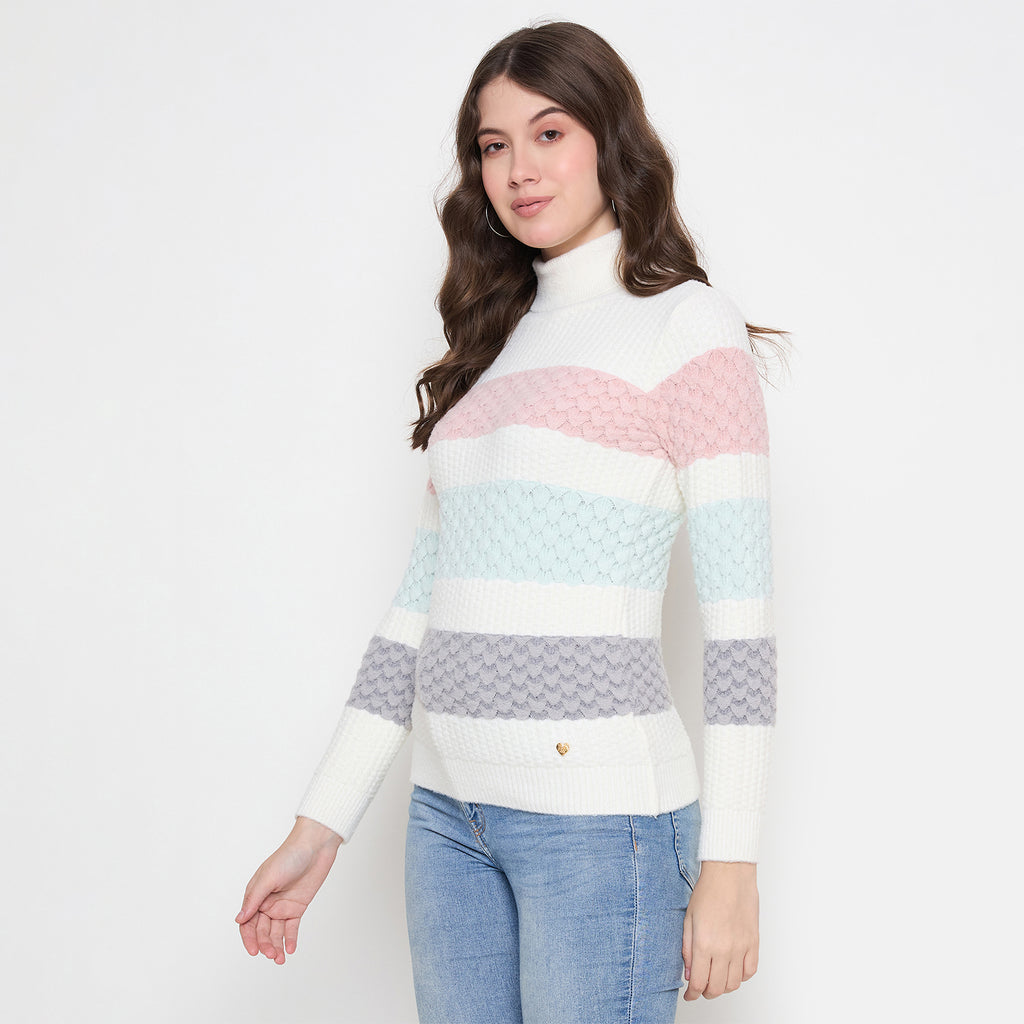 Duke Urban Women Full Sleeve High Neck Pullover (SDS1397)