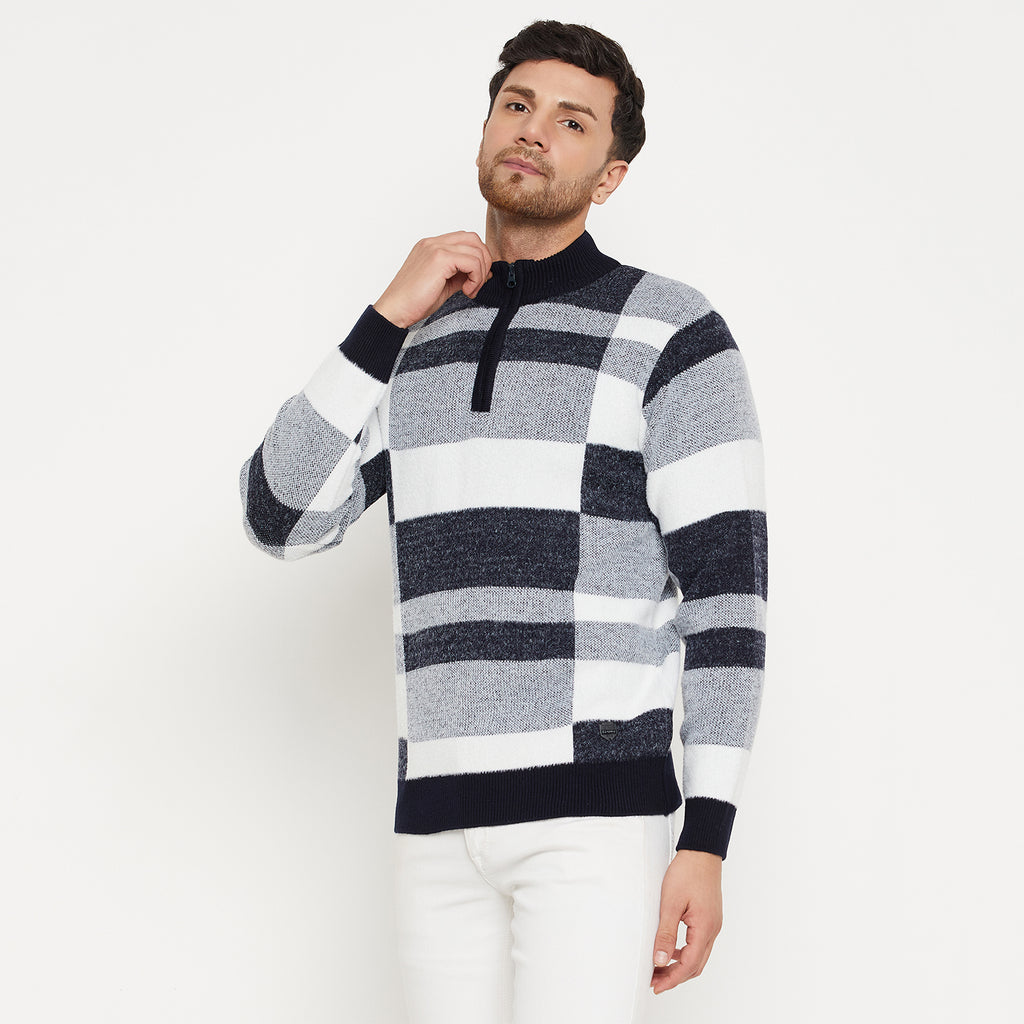 Duke Urban Men Full Sleeve Half Zip Pullover (SDS2142)