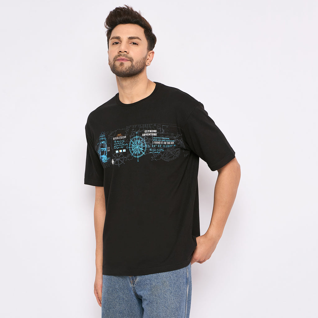 Duke Urban Men Half Sleeve Cotton T-shirt (LF7237S)
