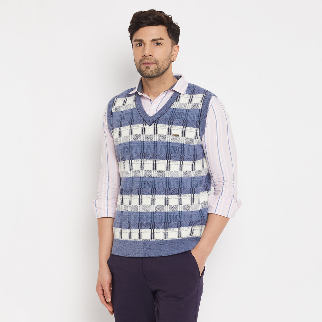 Duke Urban Men Sleeveless V-Neck Sweater (SDS2164)