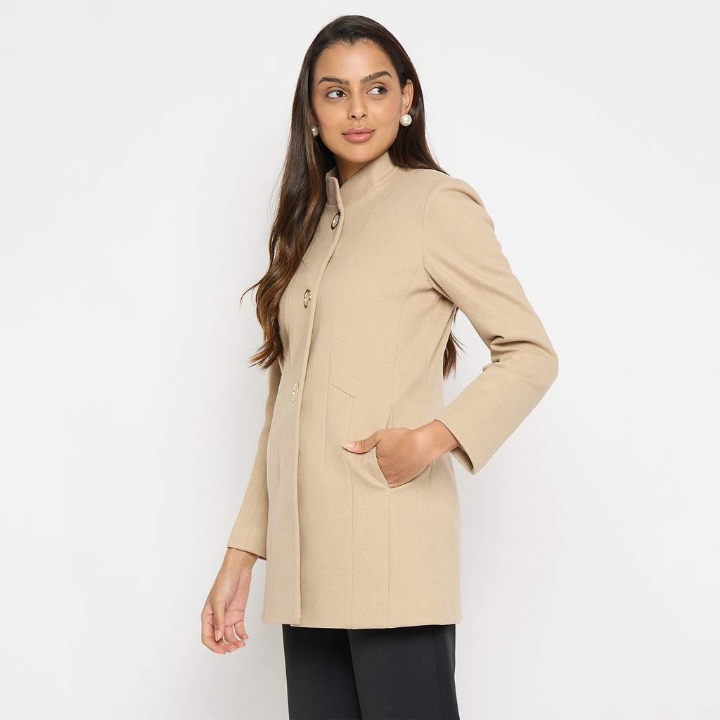 Duke Urban Women Full Sleeve Long Coat (SDZ4107)