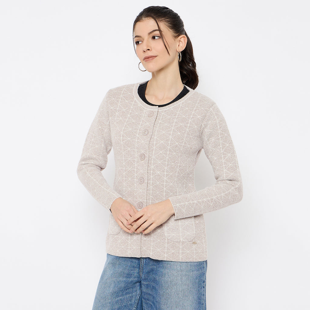 Duke Urban Women Full Sleeve Front Open Sweater (SDS1285)