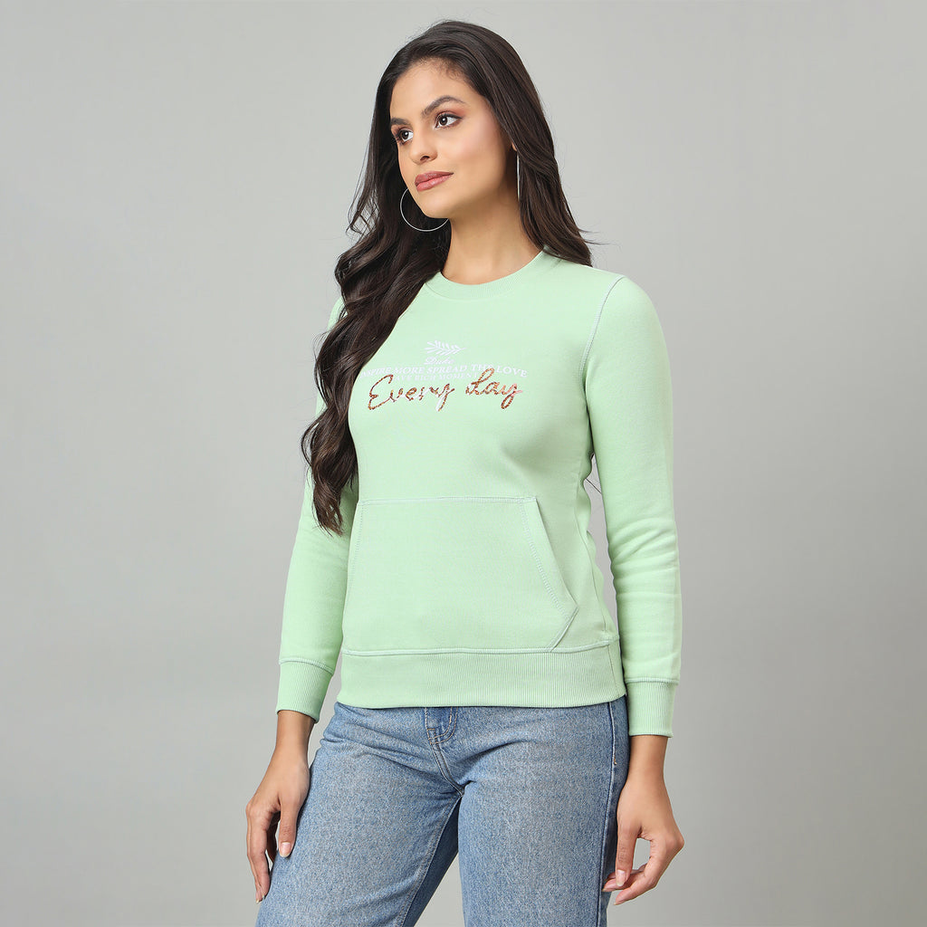 Duke Urban Women Round Neck Regular Sweatshirt (LFX1003)