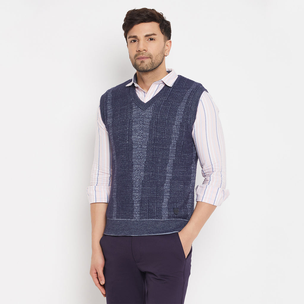 Duke Urban Men Sleeveless V-Neck Reversible Sweater (SDS2171)