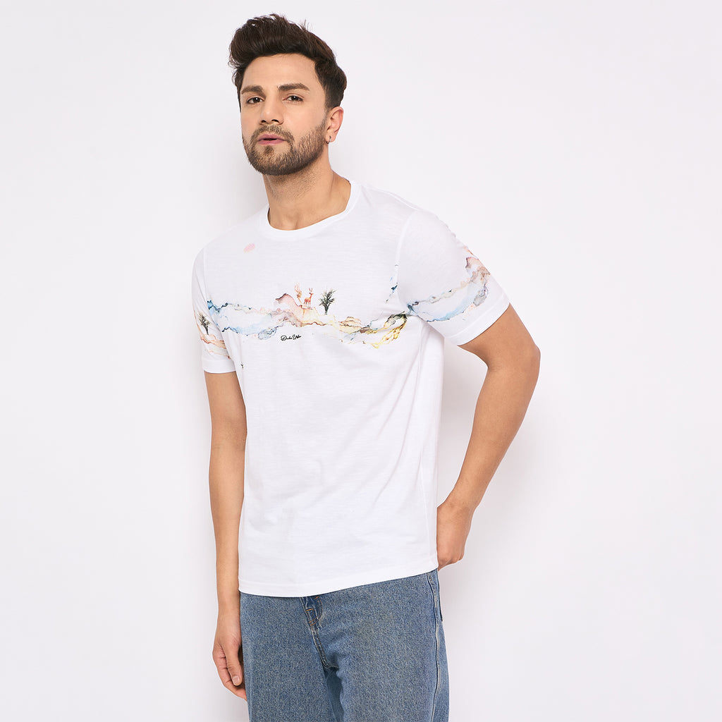 Duke Urban Men Half Sleeve Cotton T-shirt (LF7245)