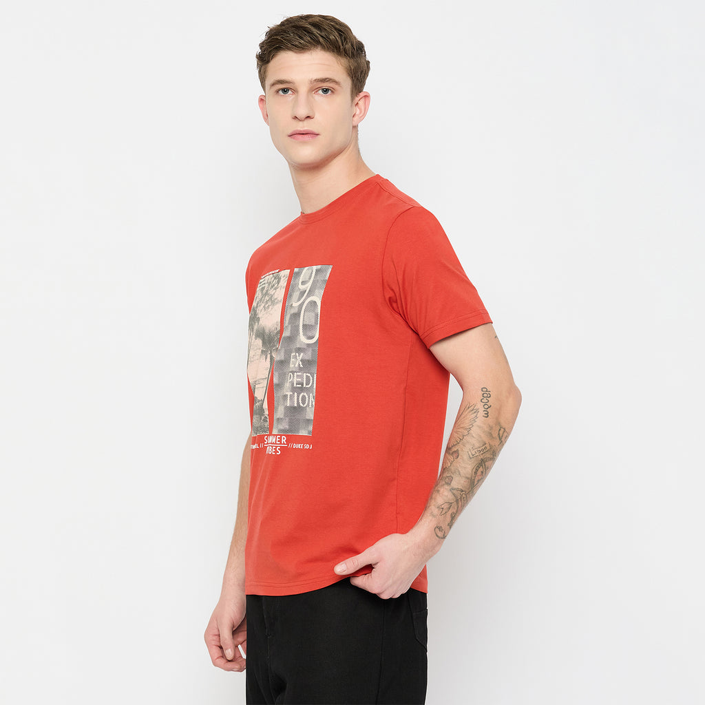 Duke Urban Men Half Sleeve Cotton Tshirt (LF7162)