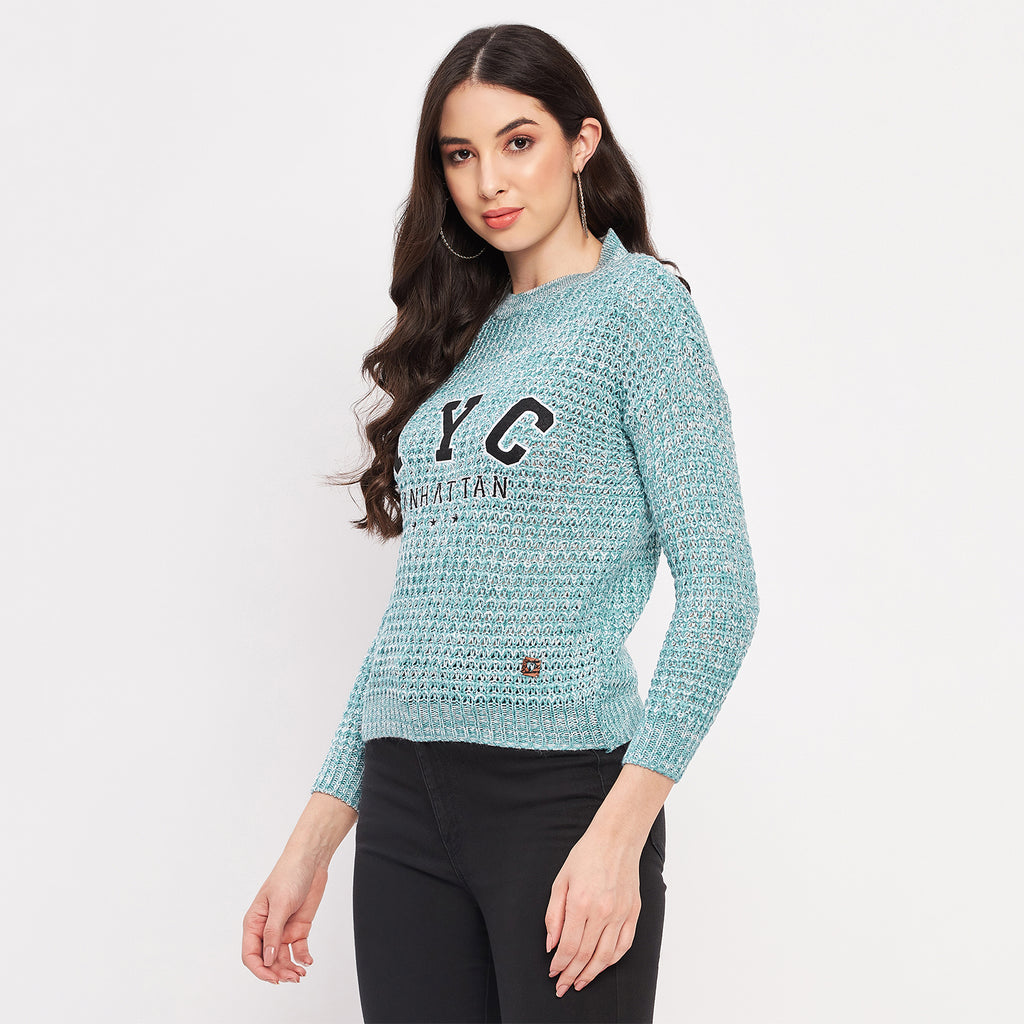 Duke Urban Women Full Sleeve Self Design Sweater (SDS1001)