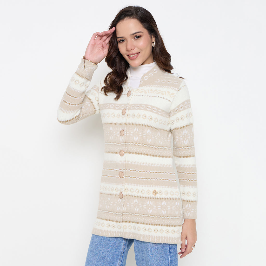 Duke Urban Women Full Sleeve Long Coat Cardigan (SDS1363)