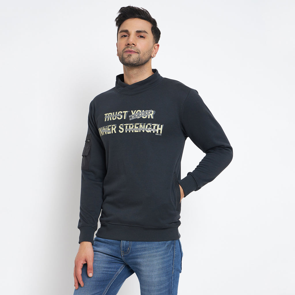 Duke Urban Men Cowl Neck Sweatshirt (LF6289)