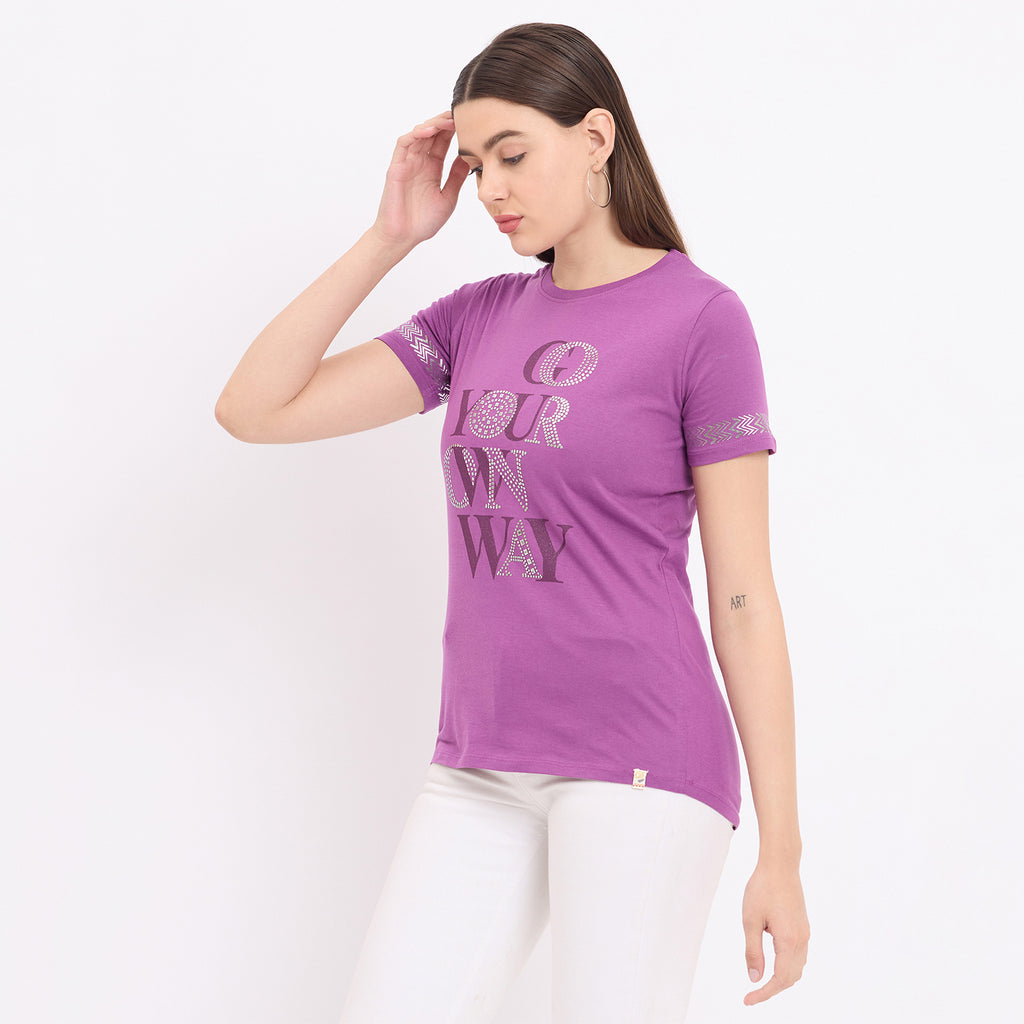 Duke Urban Women Short Sleeve Round Neck Top (LFX3282)