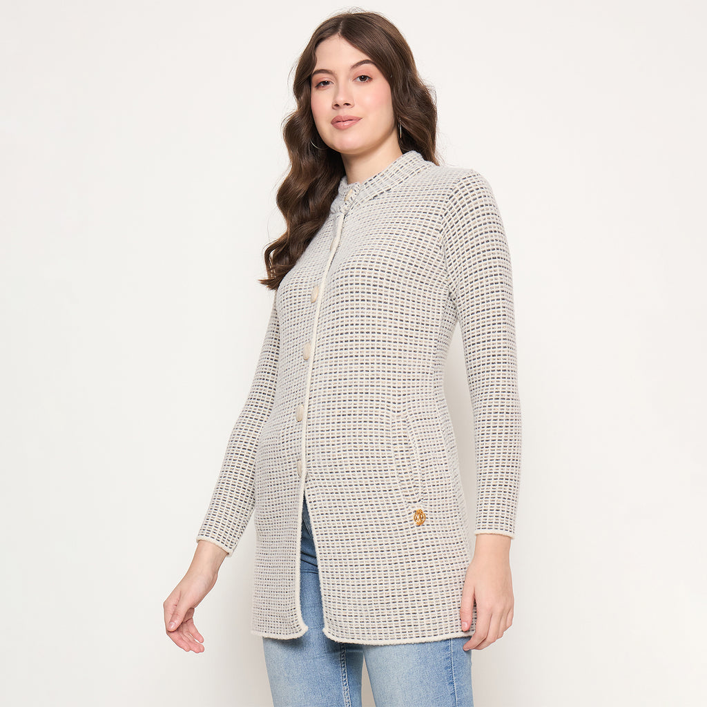 Duke Urban Women Full Sleeve Long Coat Cardigan (SDS1352)