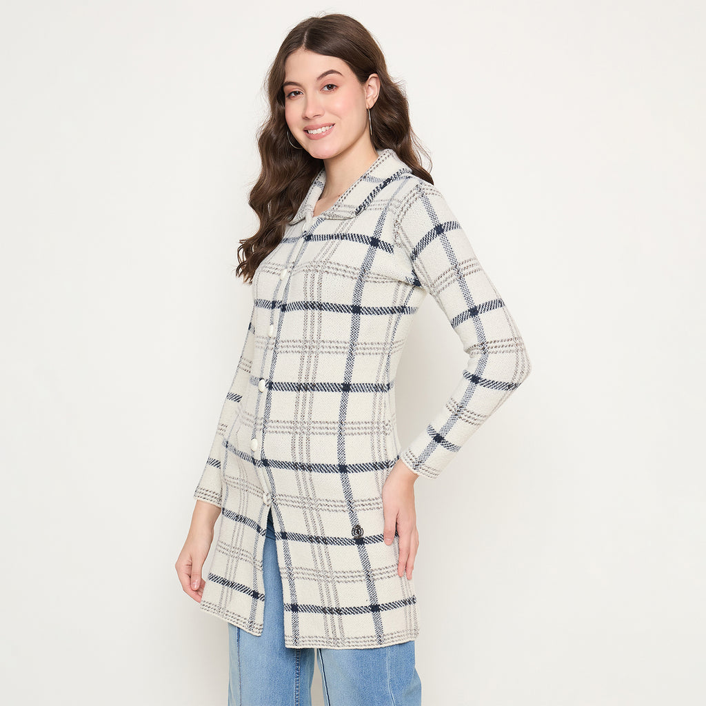 Duke Urban Women Full Sleeve Long Coat Style Sweater (SDS1297)