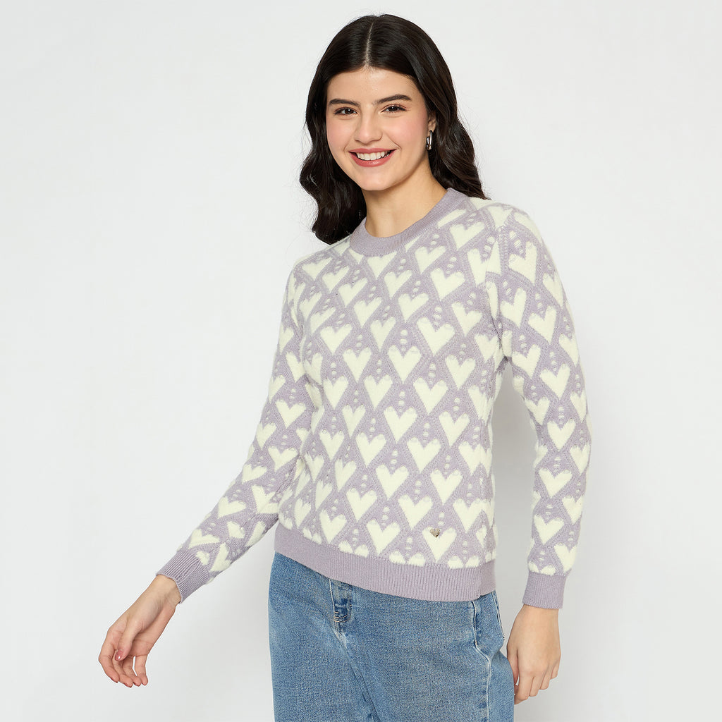 Duke Urban Women Full Sleeve Round Neck Pullover (SDS1395)