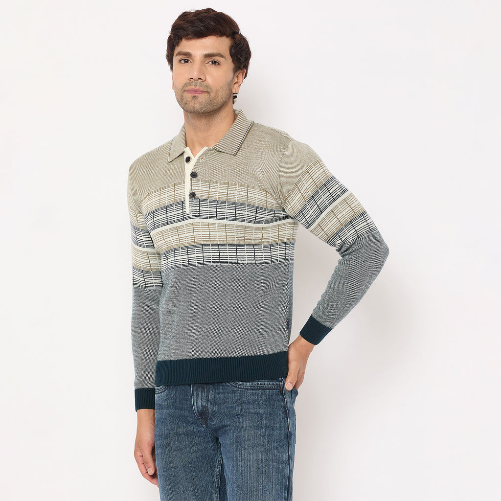 Duke Urban Men Collared Neck Sweater (SDS2231)