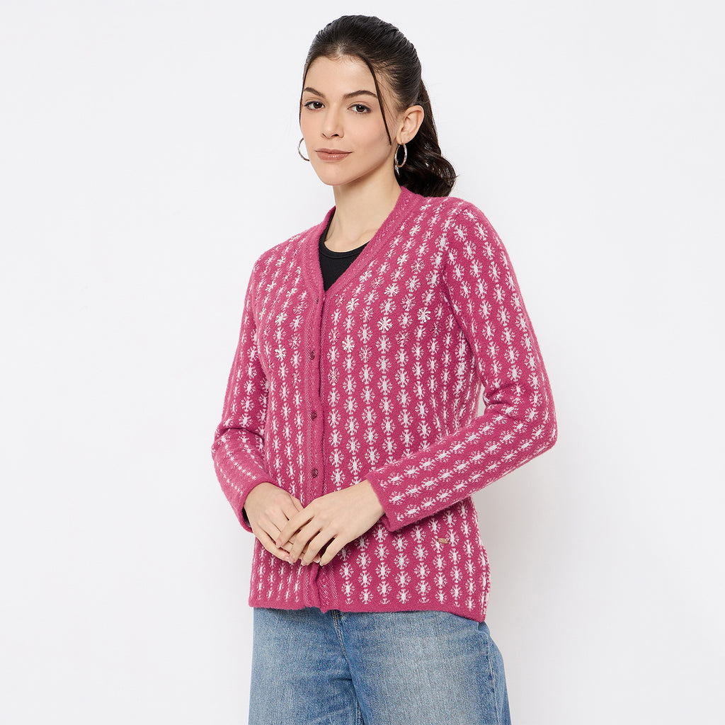 Duke Urban Women Full Sleeve Front Open Sweater (SDS1338)