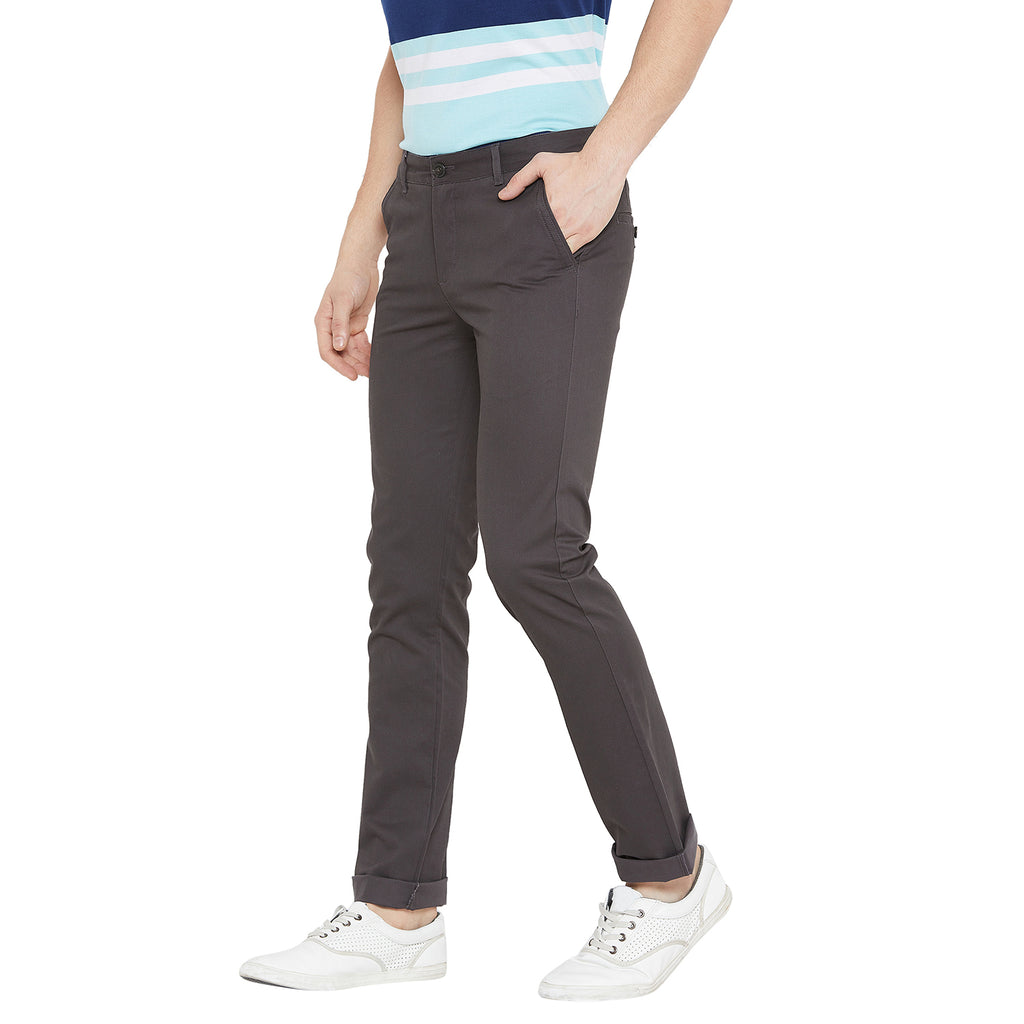 Duke Urban Men Solid Cotton Trousers (SDT4158)