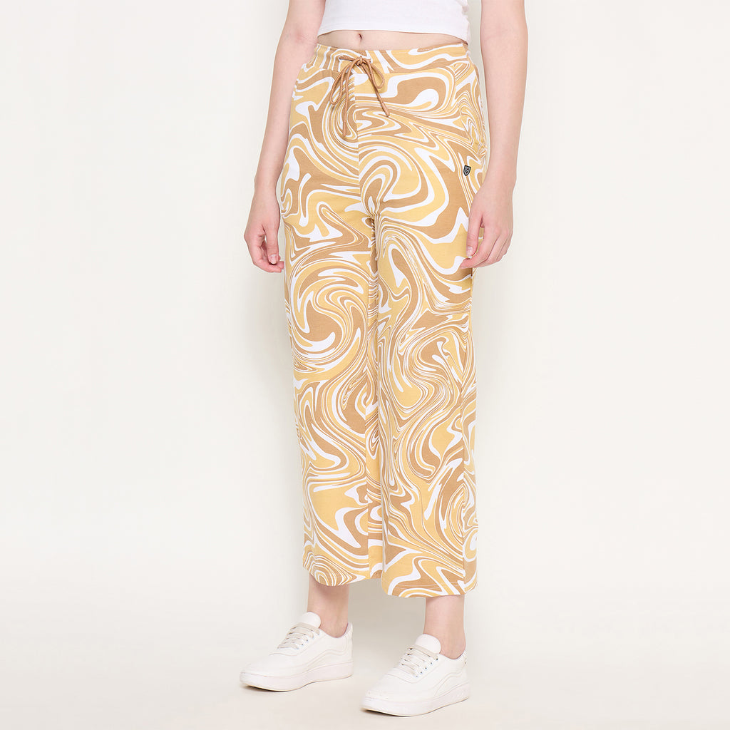 Duke Urban Women Printed Straight Fit Track Pant (LFX6702)