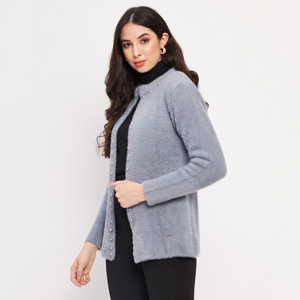 Duke Urban Women Full Sleeve Solid Shrug (LQS9791)