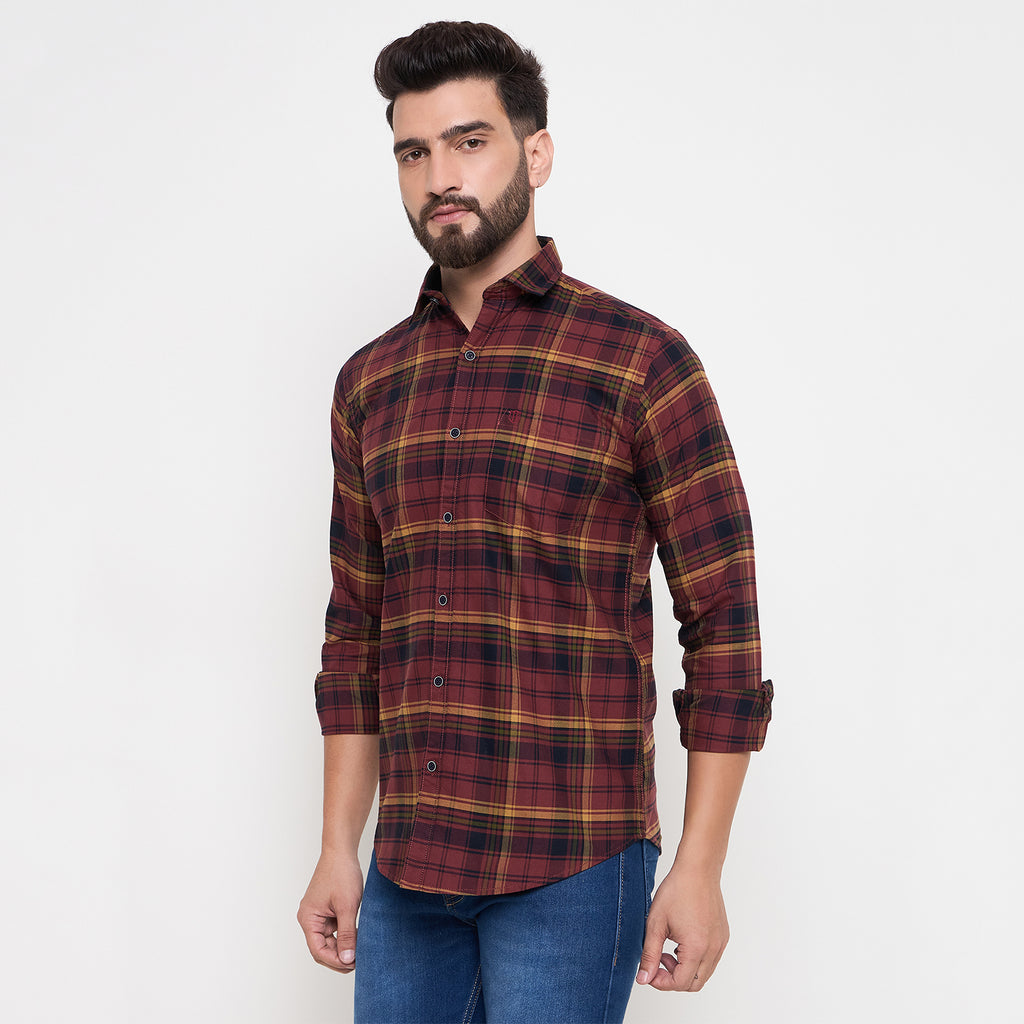Duke Urban Men Full Sleeve Cotton Shirt (SDO5CKOQ)