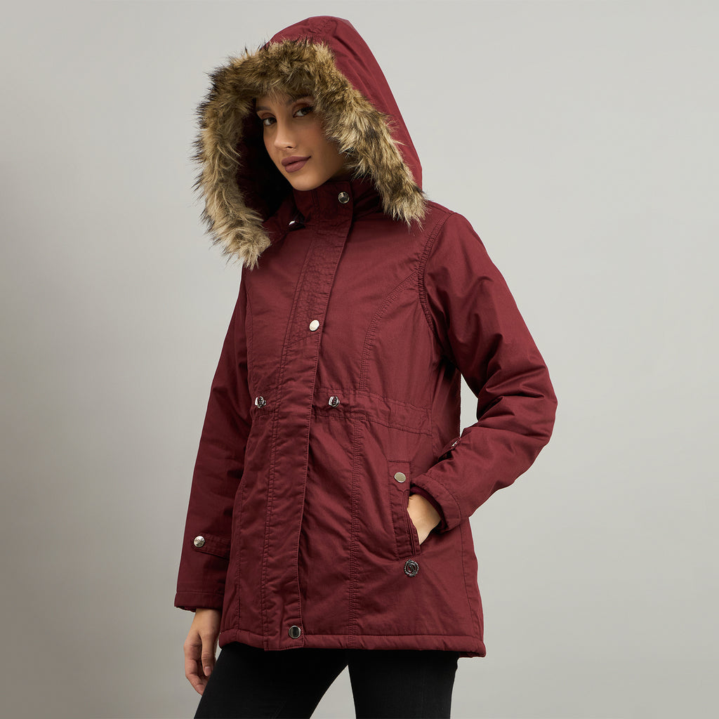 Duke Urban Women Short Style Hooded Bomber Jacket (SDZ4050R)