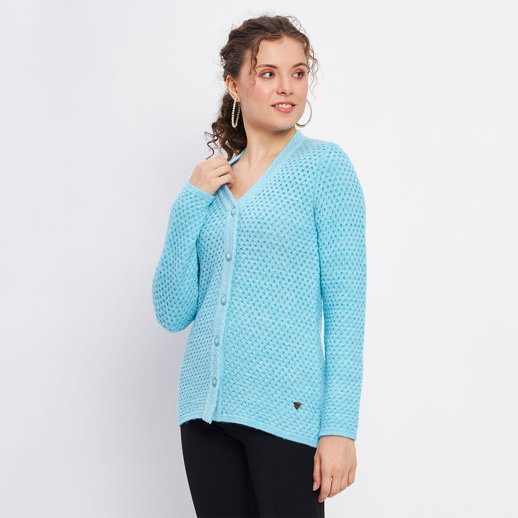 Duke Urban Women Full Sleeve Self Design Cardigan (SDS1135)