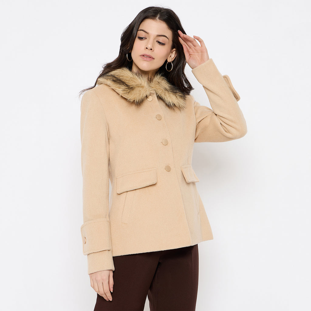 Duke Urban Women Full Sleeve Long Coat (SDZ4177C)