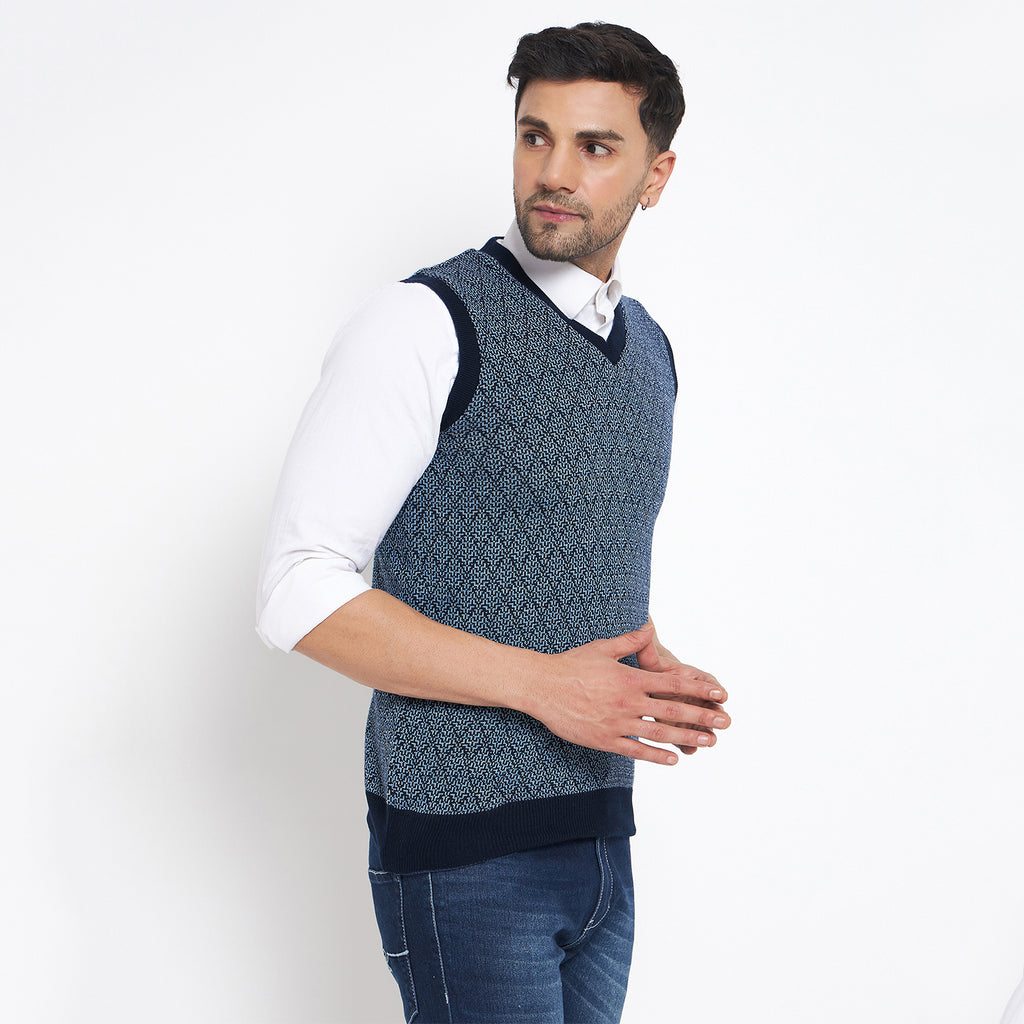 Duke Urban Men Sleeveless V Neck Reversible Sweater (SDS2174)