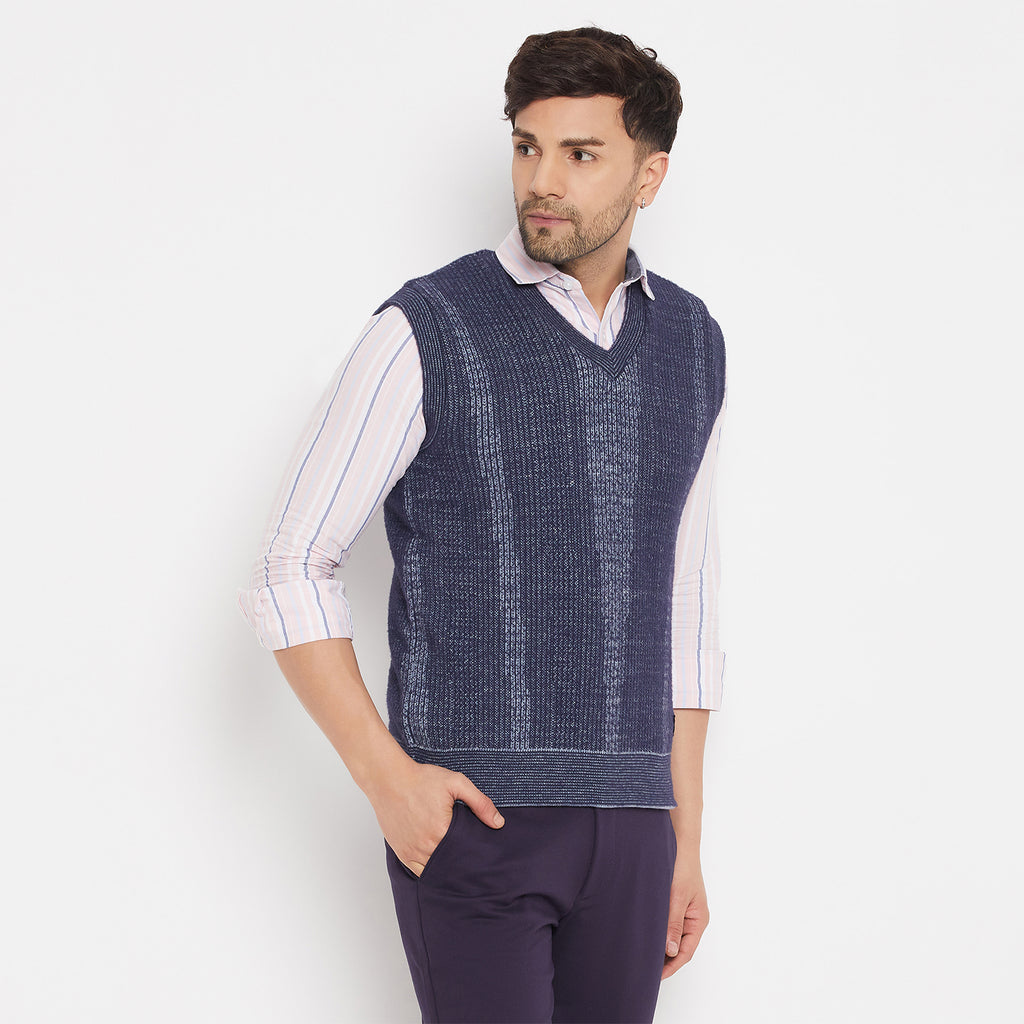 Duke Urban Men Sleeveless V-Neck Reversible Sweater (SDS2171)