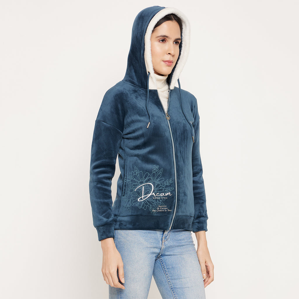 Duke Urban Women Hooded Zipper Sweatshirt (LFX944)
