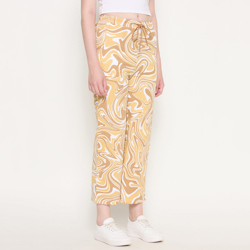 Duke Urban Women Printed Straight Fit Track Pant (LFX6702)