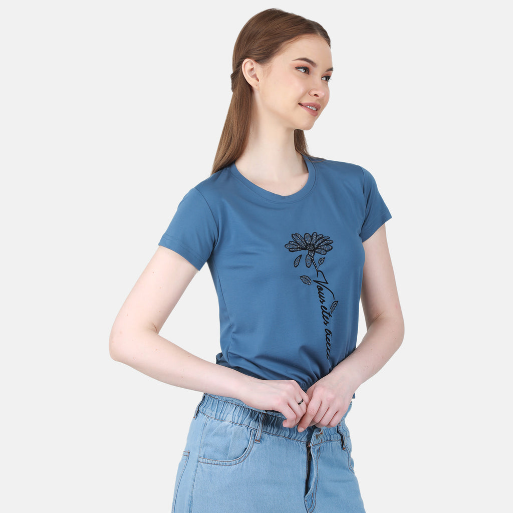 Duke Urban Women Round Neck Printed Top (LFX892)
