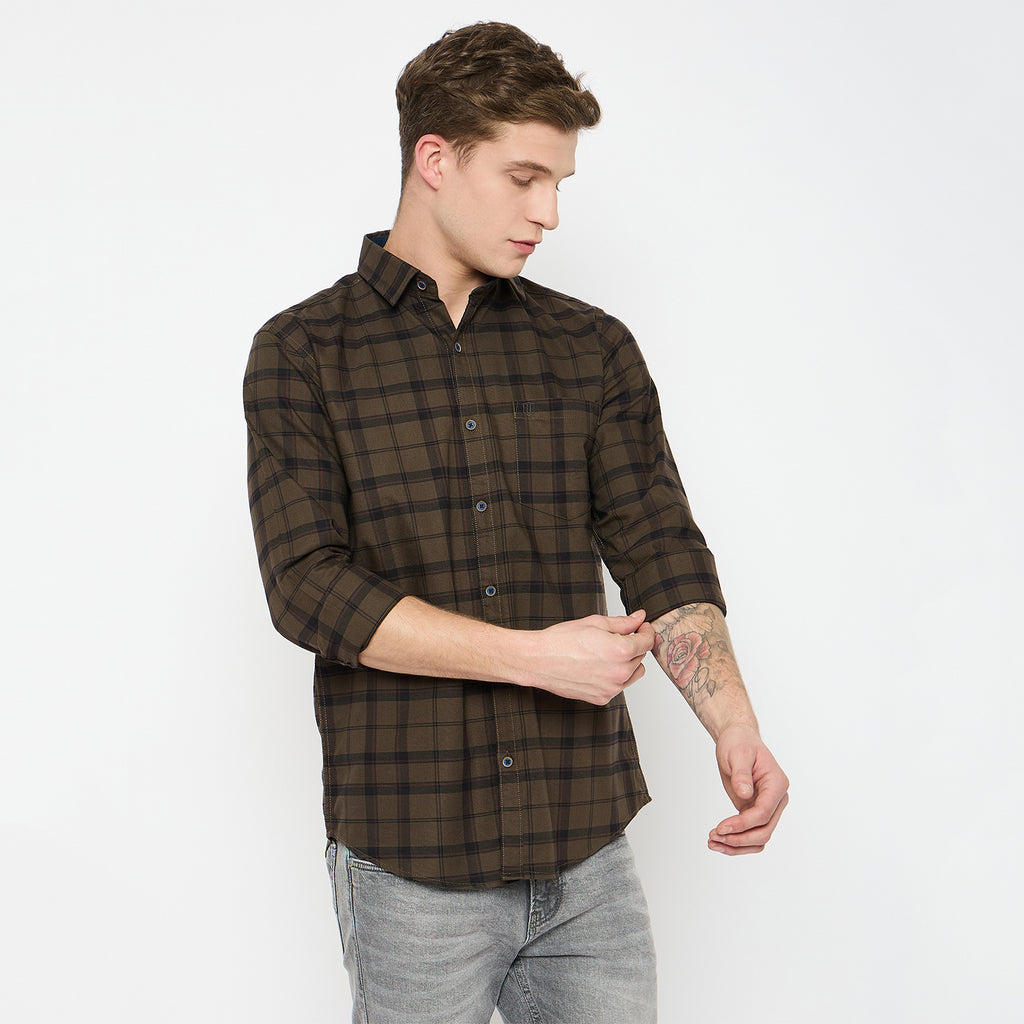 Duke Urban Men Full Sleeve Cotton Shirt (SDO5CKAT)