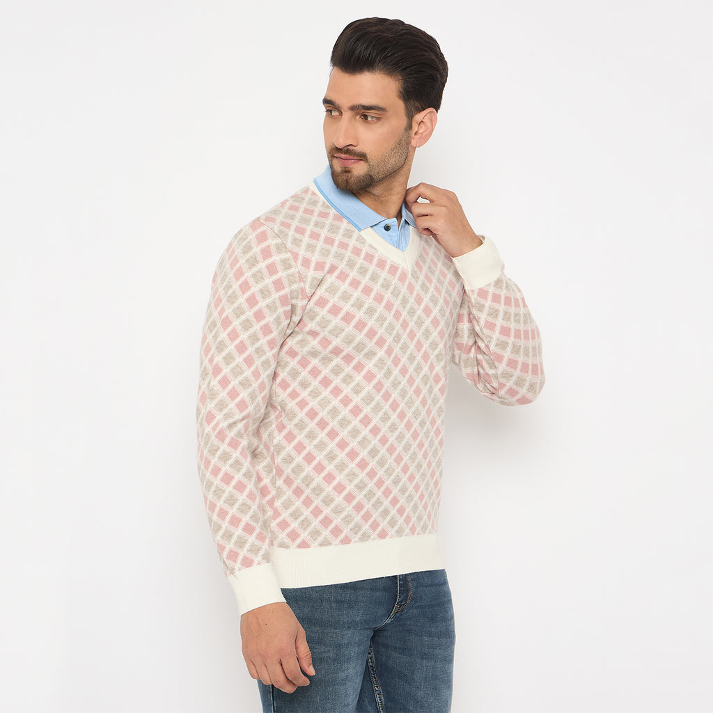 Duke Urban Men Full Sleeve V Neck Sweater (SDS2269)