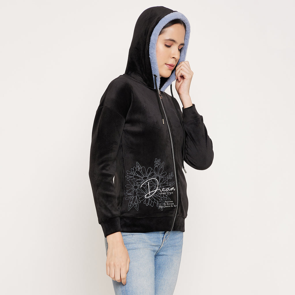 Duke Urban Women Hooded Zipper Sweatshirt (LFX944)