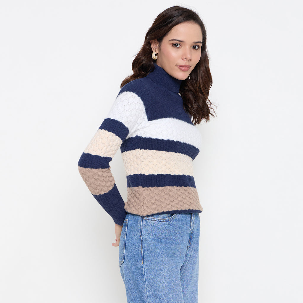 Duke Urban Women Full Sleeve High Neck Pullover (SDS1397)