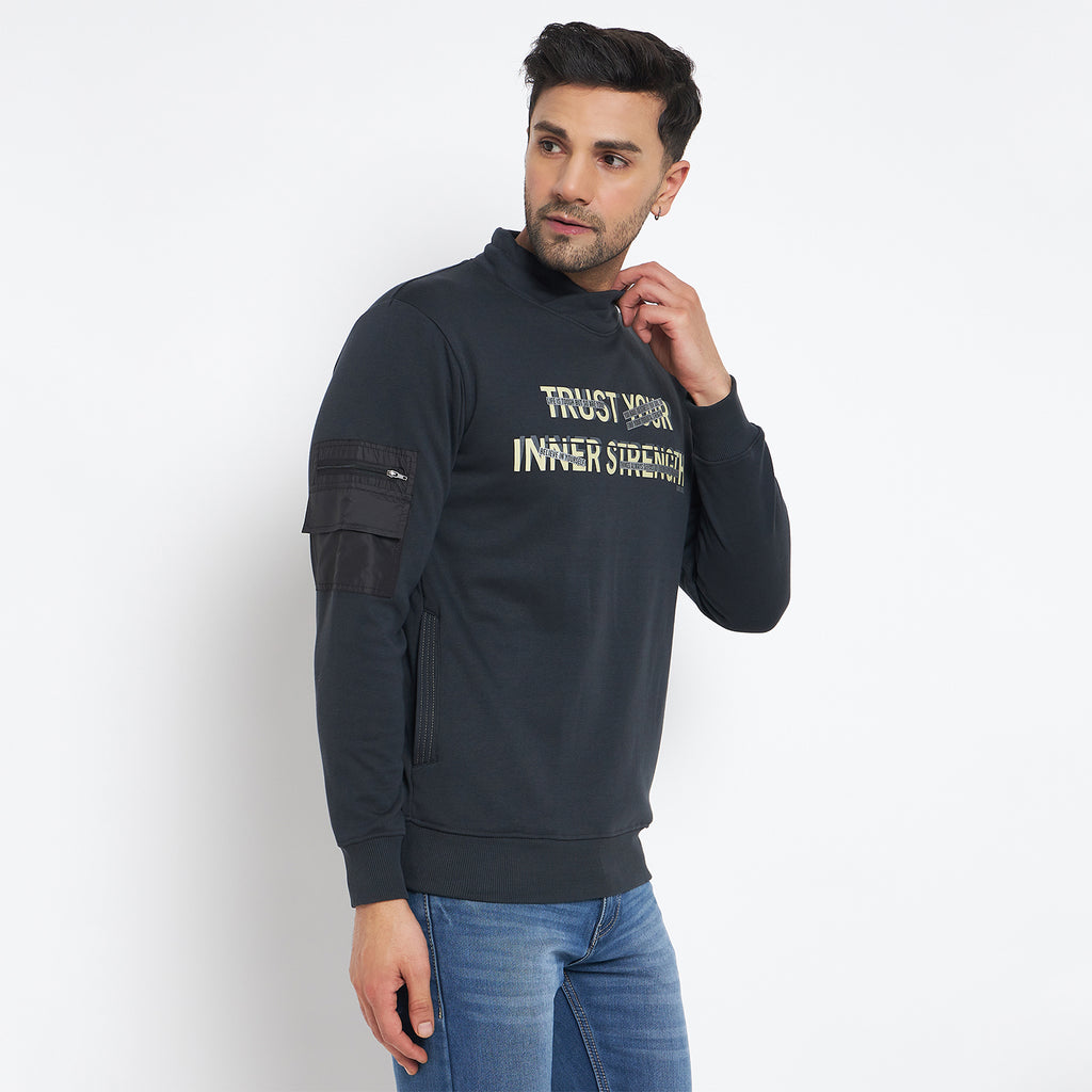 Duke Urban Men Cowl Neck Sweatshirt (LF6289)