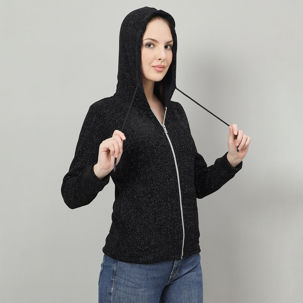 Duke Urban Women Smart fit Hooded Full Zip Sweatshirt (LFX990)