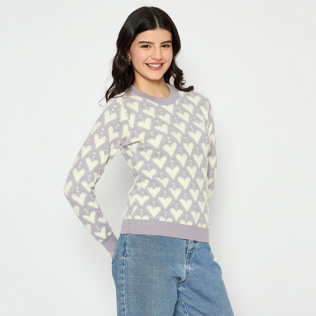 Duke Urban Women Full Sleeve Round Neck Pullover (SDS1395)