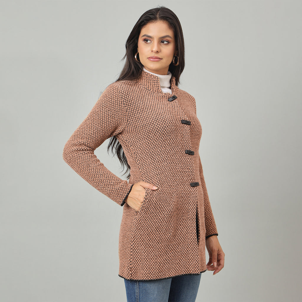 Duke Urban Women Long Coat Shortstyle Sweater (SDS1329)